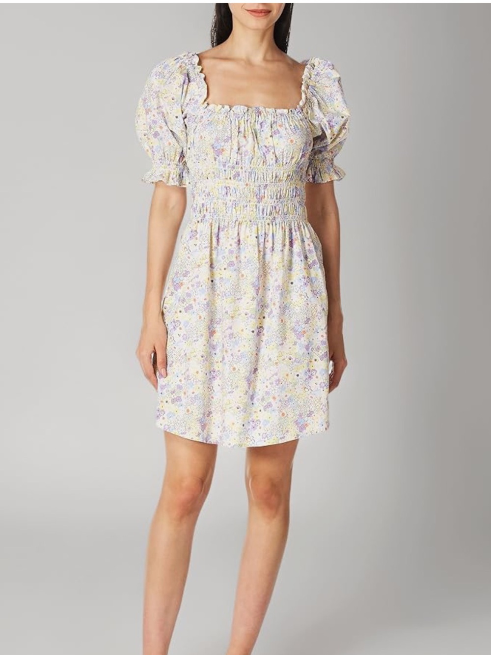 Levi's Verenne Floral Poplin Dress with Puff Sleeves